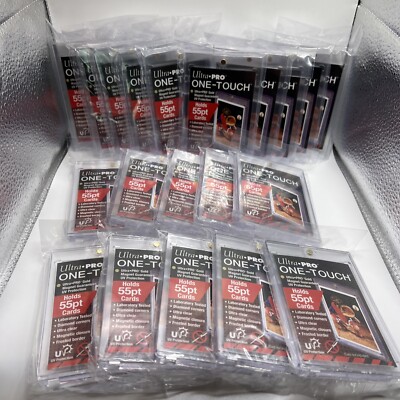 Ultra Pro One-Touch Magnetic Card Holder 55pt Point UV Protection - Lot of 20