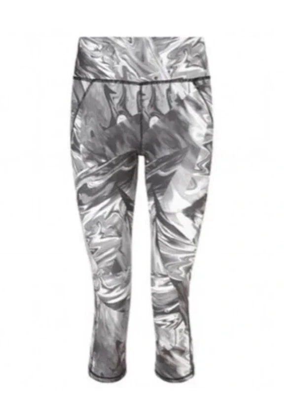 sweaty-betty marble soft knit mid rise crop vgc leggings