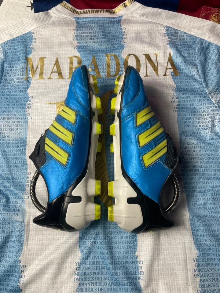 STIEFEL AB 11/12 ADIDAS PREDATOR ADIPOWER FG ELITE US8 1/2 UK8 EUR42 CLEATS BLAU - Bild 2 von 4