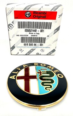 GRIGLIA RADIATORE CON LOGO CROMATA ORIGINALE ALFA ROMEO ALFA 166 - 60652344 - Foto 6