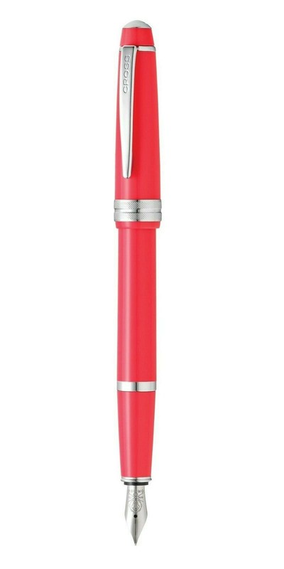 Cross Bailey Light Fountain Pen X Fine Pt Polished Coral Resin New In Box 746-5X
