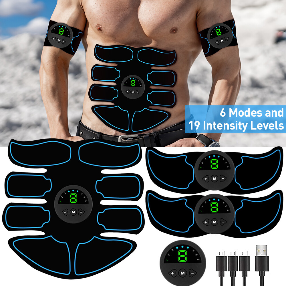 Rechargeable EMS Abdominal Muscle Stimulator ABS Trainer Toner
