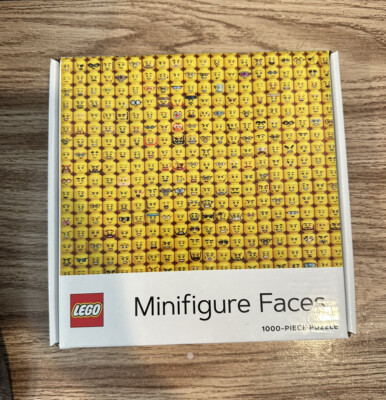COMPLETE LEGO Minifigure Faces 1000 Piece Jigsaw Puzzle 25''x20'' New