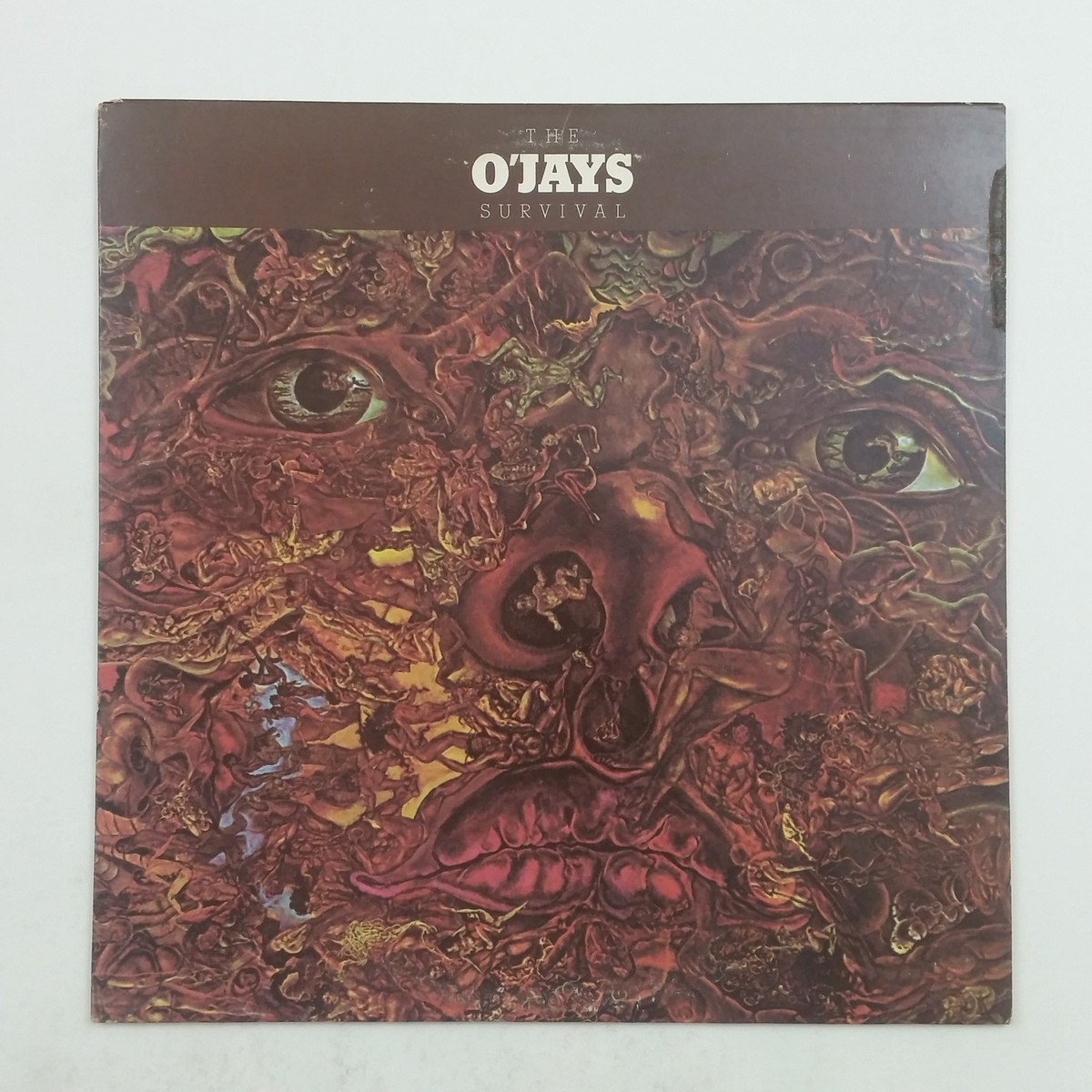 THE O'JAYS Survival KZ33150 F/W LP Vinyl VG++ Cover VG+