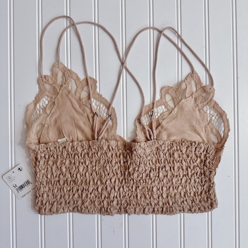 Free People FP One Adella Lace Bralette In Nude NWT Size M - Picture 10 of 11