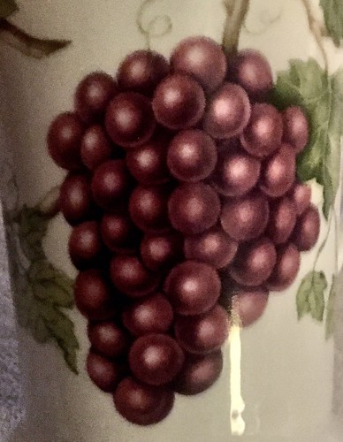 American Atelier Set Of 4 Vineyard 5039 Purple Red Blue Green Grapes Mugs 4.5" - 第 10/13 張圖片