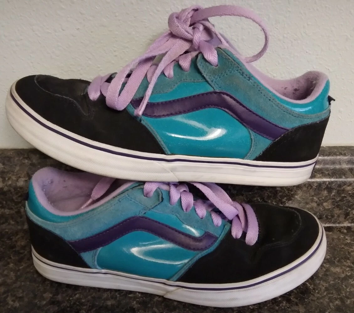 Teal and purple clearance vans