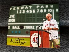 Joe Castiglione Boston Red Sox Ford Frick Hall Of Fame 2024 Signed 8 X 10 Photo