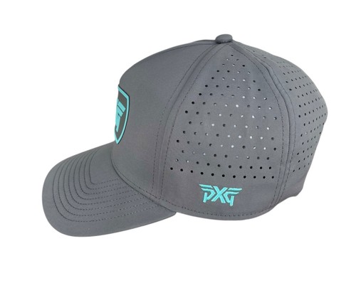 PXG Mens Dog Tag 5 Panel High Crown SnapBack Gray Hat OSFM Excellent Condition - Picture 2 of 6