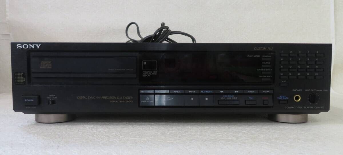 Sony Audiophile Single CD Player CDP-970 Used From Japan Sony Audiophile Single CD Player CDP-970 Used From Japan