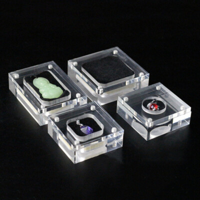 Loose Diamond Display Case Jewelry Storage Box Gem Holder Container Organizer