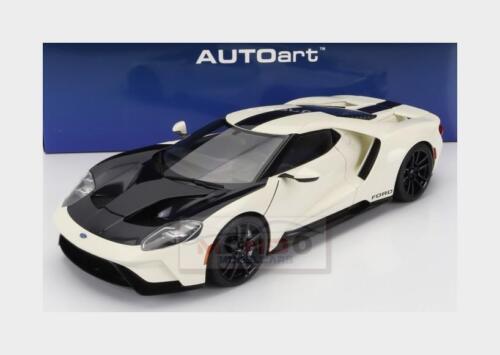 1:18 AUTOART Ford Gt Heritage Prototype Winbledon White Antimatter Blue AA72926 - Picture 1 of 2