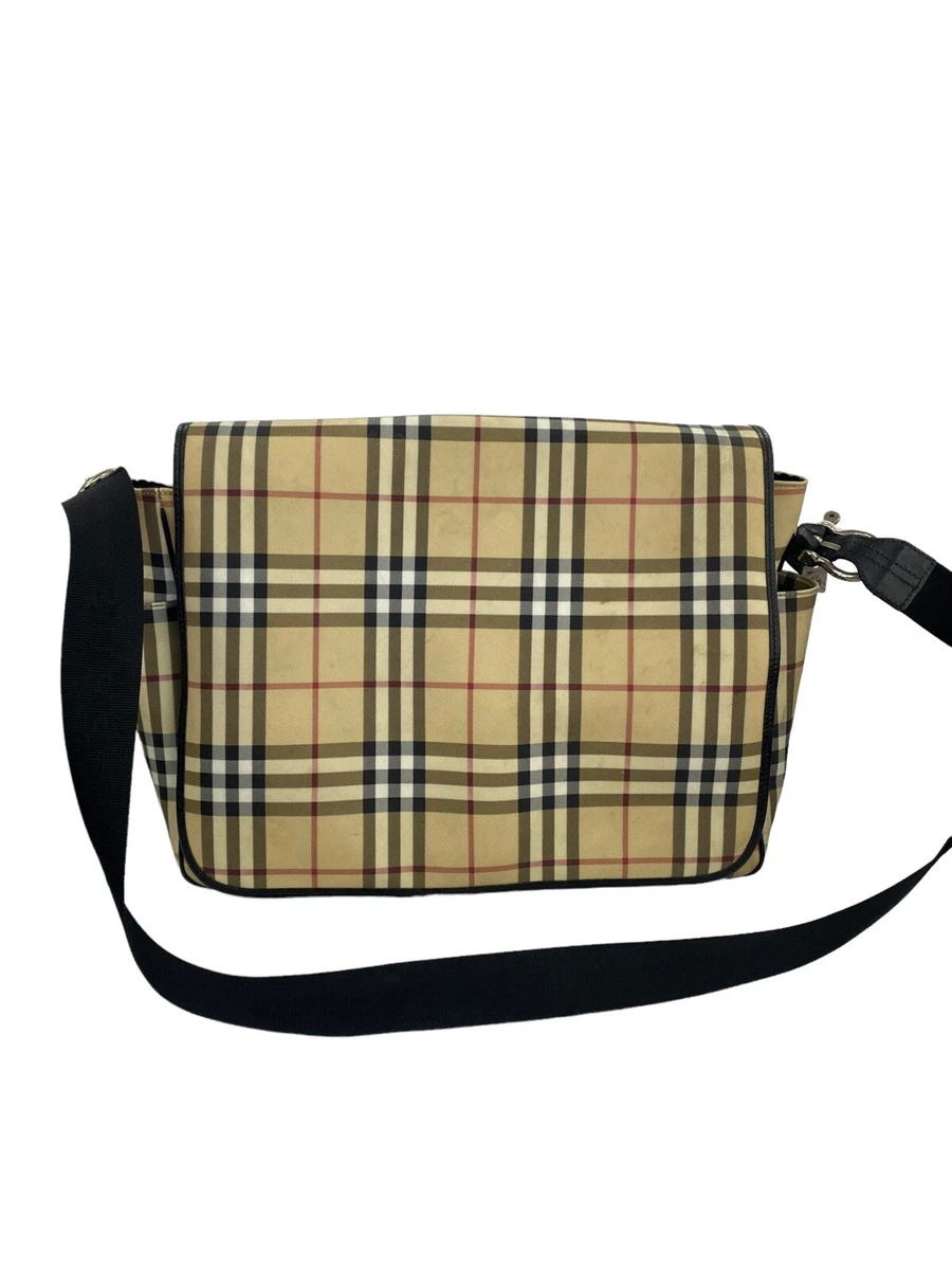 Burberry Small Leather and Vintage Check Crossbody Bag replica