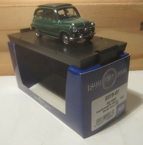 1690. BRUMM R318-07 FIAT 600D 1960 Chiusa/Closed Verde scuro/Dark Green- Sp. Ed. - Foto 2 di 7