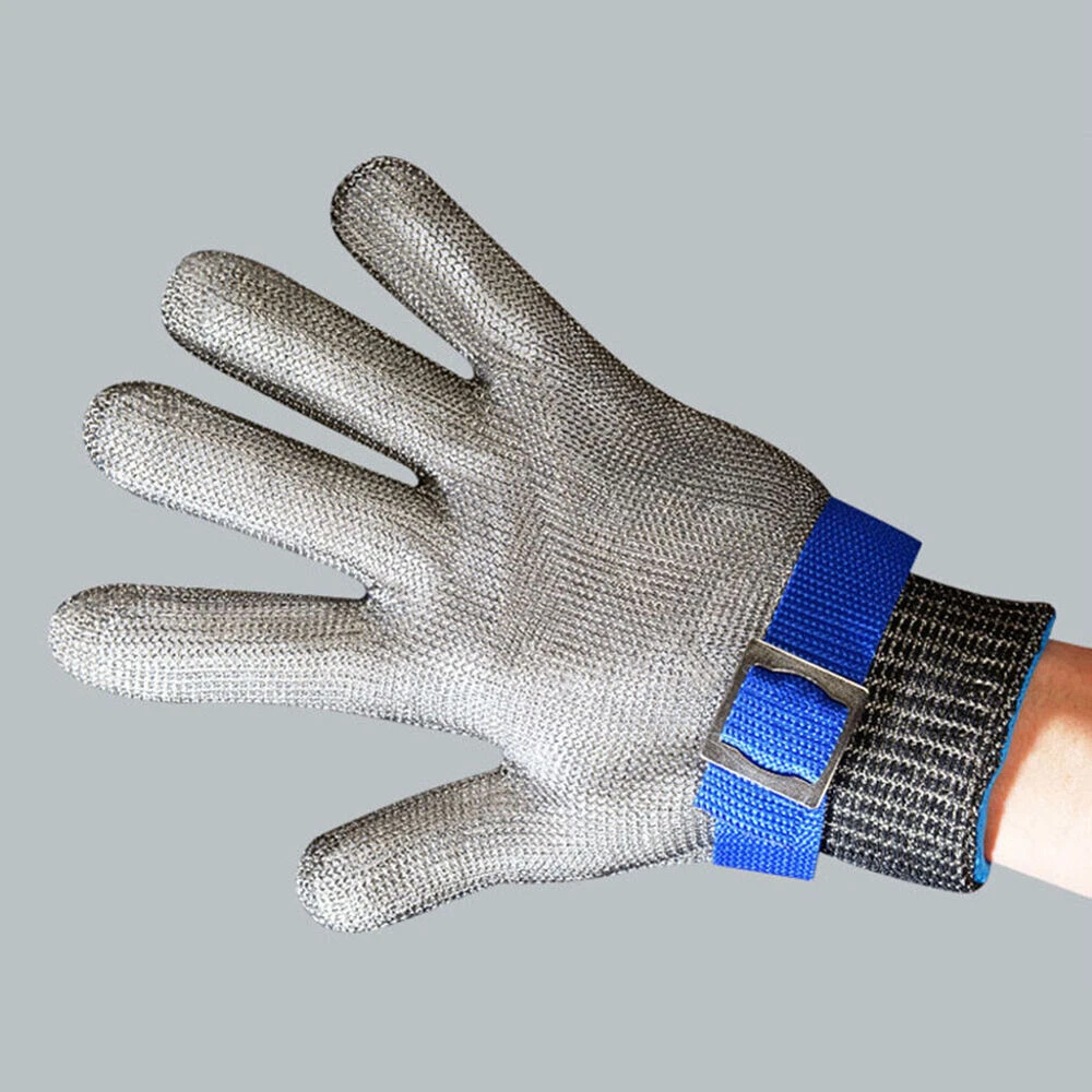 1pc Metal Gloves Men Women Hand Protector Steel Work Gloves