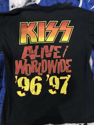 KISS ALIVE/WORLDWIDE96.97 Tシャツ　L Kiss ALIVE Worldwide 96/97 Shirt Size L | eBay