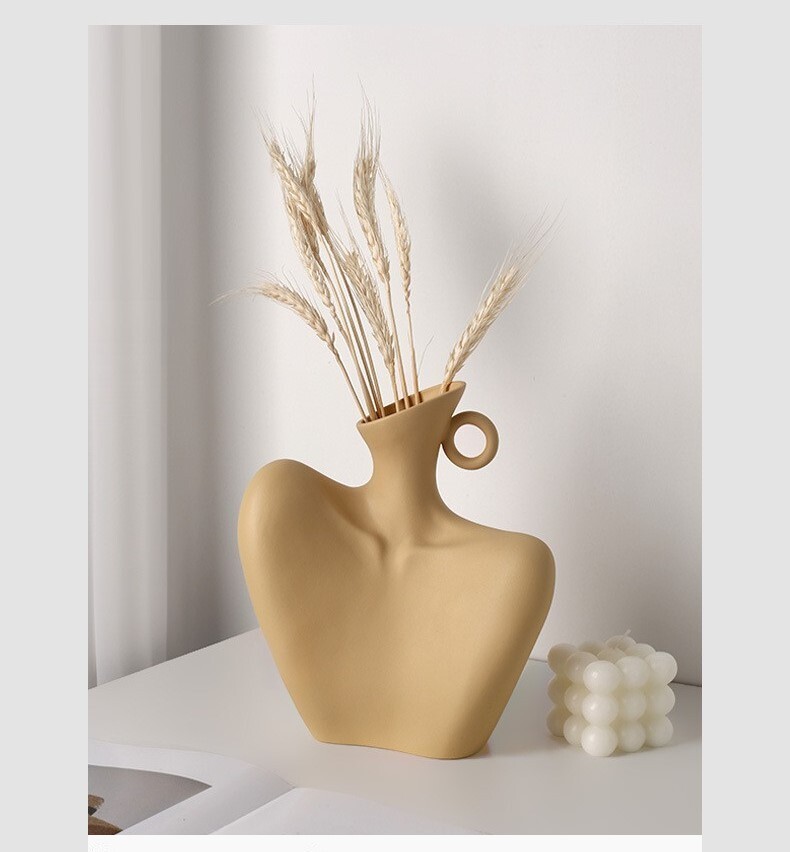 Home Decor Ceramic Flower Pot Human Vase Creative Decoration Vase | eBay