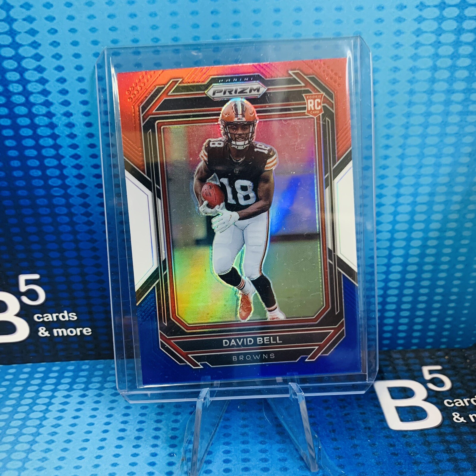 2022 Panini Prizm #334 David Bell Rookie Red White Blue Prizm Browns RC