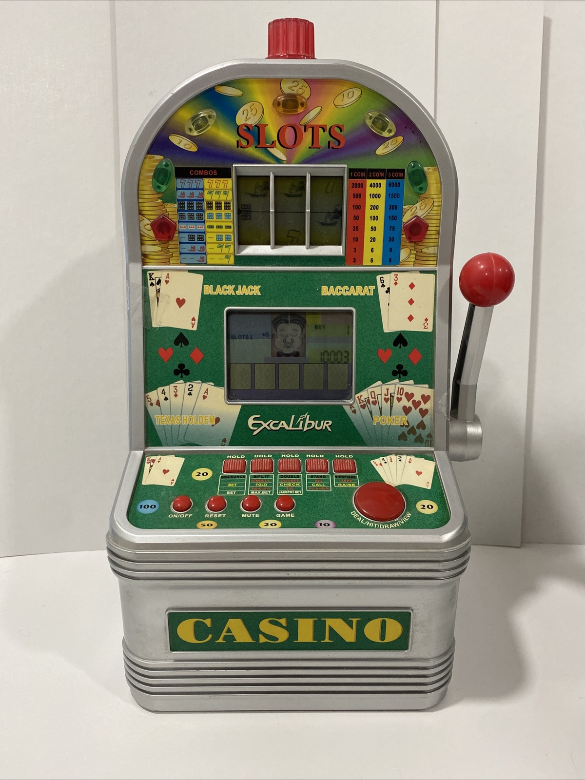 VTG Excalibur Electronics 7-in-1 Ultimate Casino featuring Mr. Max Bet