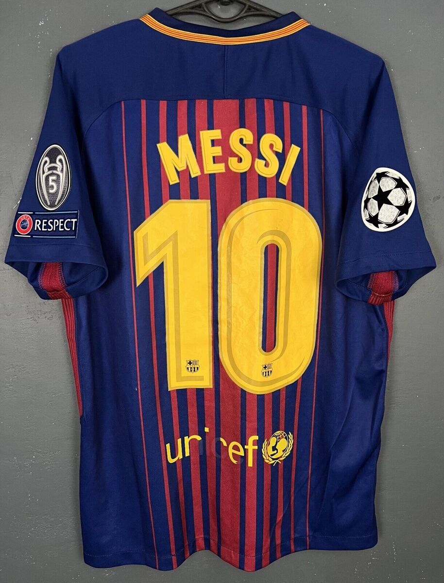 バルセロナ メッシ 2017 ユニフォーム Lサイズ MEN FC BARCELONA 2017/2018 LIONEL MESSI UEFA FOOTBALL SOCCER