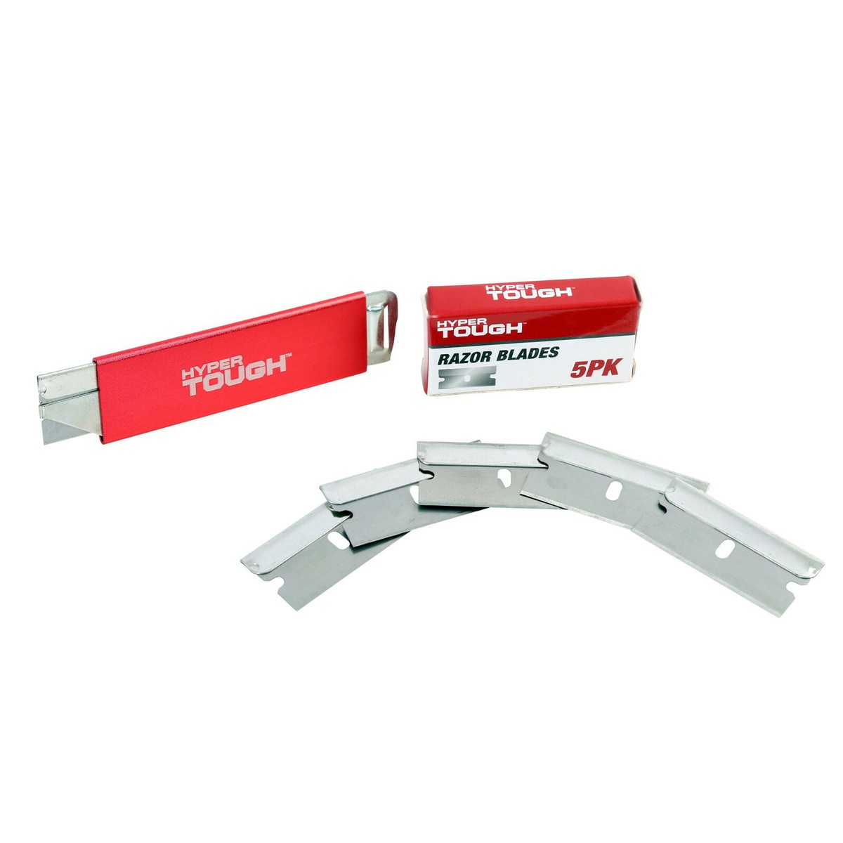 Hyper Tough RETRACTABLE BOX CUTTER + 6-SINGLE-EDGE RAZOR BLADES