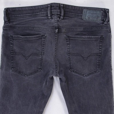 Jean Diesel Troxer Skinny Pour Homme - Taille W33 L32 - Gris - Occasion Très Bon état
