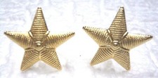 2x Seestern Marine f&uuml;r Schulter Klappen Schlaufen Laufbahnabzeichen Metall Stern