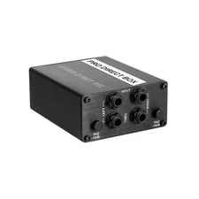 Passive Stereo Direct Box Dual Channel XLR Input 1/4” Output Low Distortio
