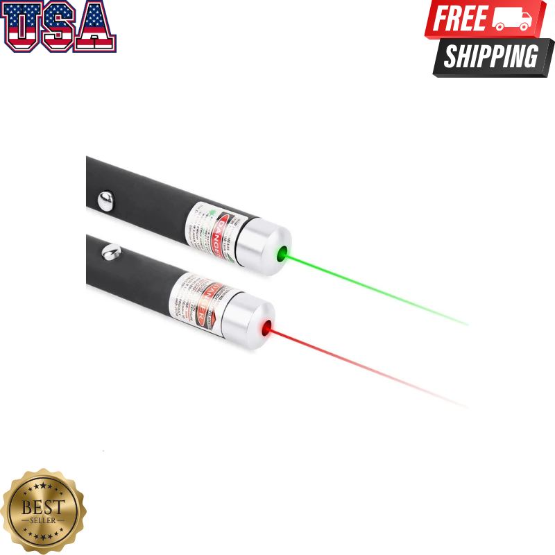 High Power Laser Pointer 650Nm 5MW - Pro HD RGB Torch for Meetings & Classrooms!