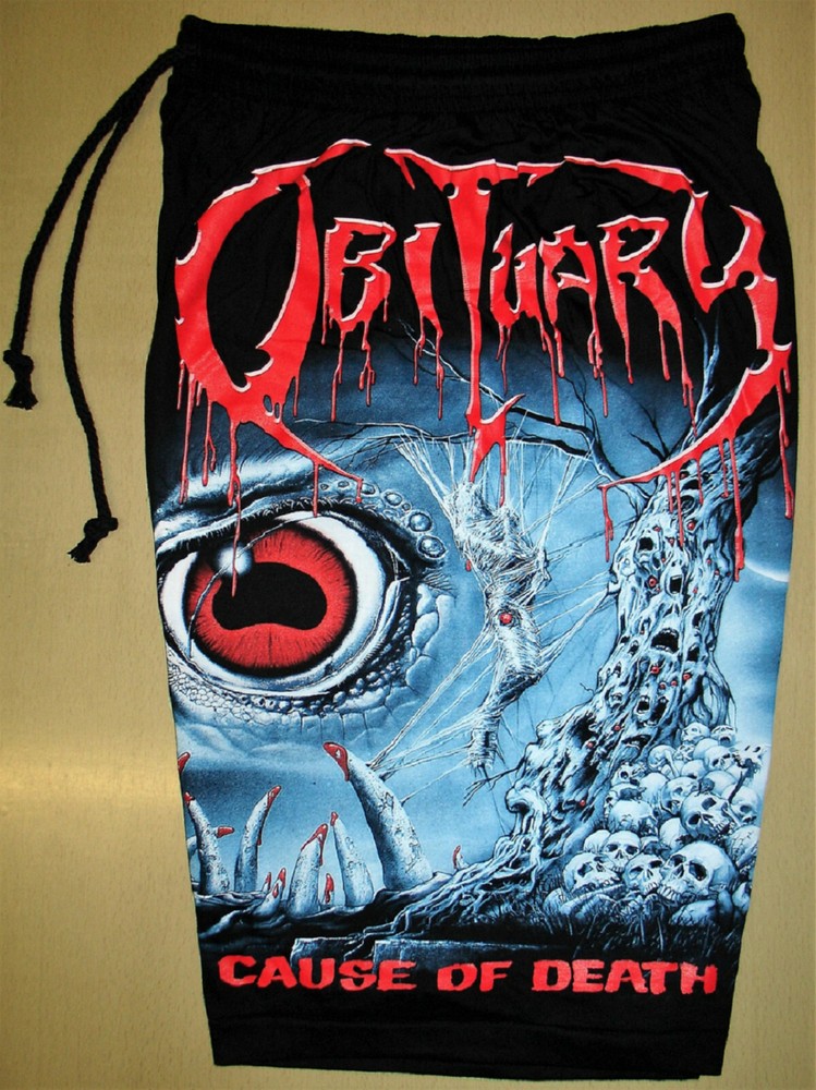 Death Metal Band Cotton Shorts Sweatpants Free Size Casual Wear