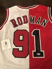 DENNIS RODMAN AUTOGRAPHED OFFICIAL NBA JERSEY