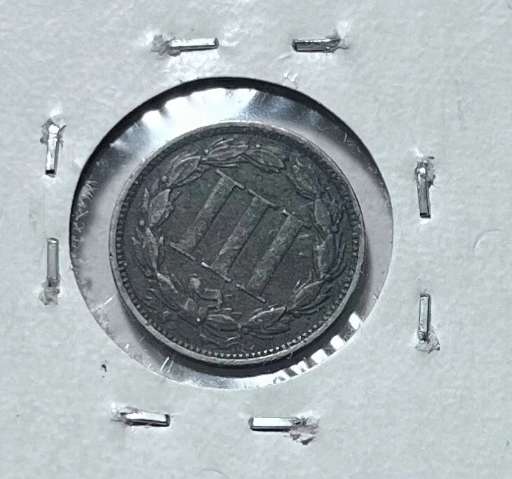 1881 three cent nickel - Image 2 of 2