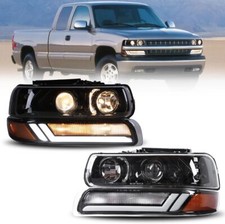 Led Headlights For 2000-2006 Chevy Tahoesuburban 1500250099-02 Silverado 1500