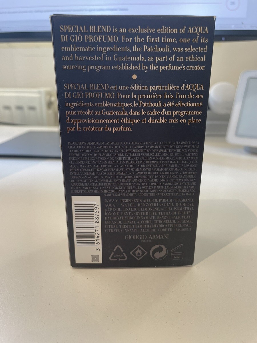 giorgio armani acqua di gio profumo special blend
