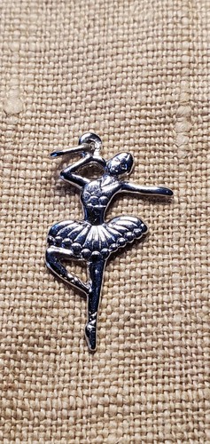 925 Sterling Silver Ballerina Dancer Pendant