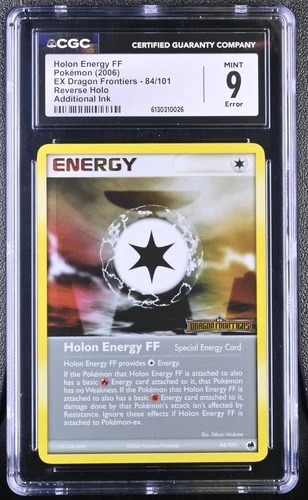 Pokemon Holon Energy FF EX Dragon Frontiers 84/101 Reverse Holo CGC 9 Mint