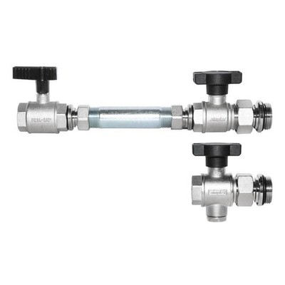 Flamco WM-Zähler Anbauset Universal waagr. DN20 G3/4i x G1a MS vern.