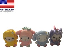 Anime Cartoon Characters Plush Dolls 9" Tall Set Of 4