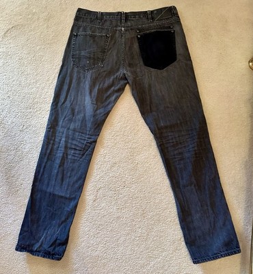 Vintage Y2K Sean John Black Denim Mens Jeans Size 40 Baggy