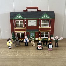 Wallace & Gromit Wash N Go Playset House & Figures 1989 Vintage