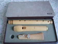 Wooden Moeck Tuju Tenor Recorder , Baroque with Key,  Near Mint