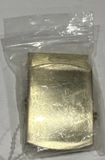 Vintage US Military Uniform Solid Brass Web Belt Buckle Made In USA