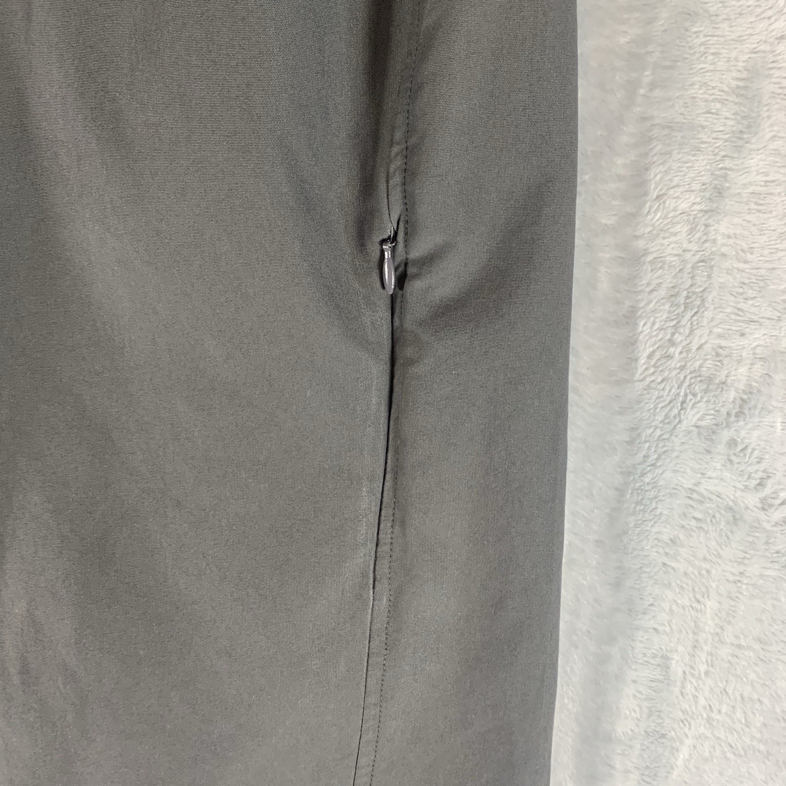 Patagonia Women's Pants 2 Hiking Side Pocket Zip Wide Leg Gray Camping Climbing thumbnail 3