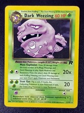 Dark Weezing 31/82 Rare Non Holo Team Rocket LP with Free eBay Shipping on eBay