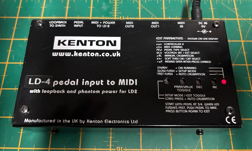 Kenton LD4 Pedal Eingang auf Midi. funktionstüchtig
