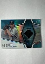 2008 Upper Deck Spectrum - Spectrum Swatches A.J. Burnett #SS-AB Blue /99 (MEM)