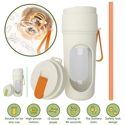Portable USB Rechargeable Juicer Cup Electric Mixer Blender Smoothie Maker 450ml