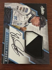 2017 Panini Absolute Racing Auto Memorabilia Signatures Brennan Poole #AMS-BP