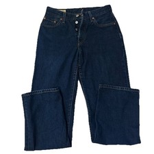 VTG Levi's 501 90s Jeans Women's 25x30 Premium Blue Dark Wash Denim Button Fly