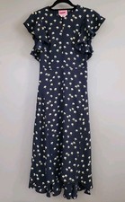NEVER WORN SZ 2 Kate Spade Ditsy Begonia Flutter Sleeve Midi Dress Keyhole